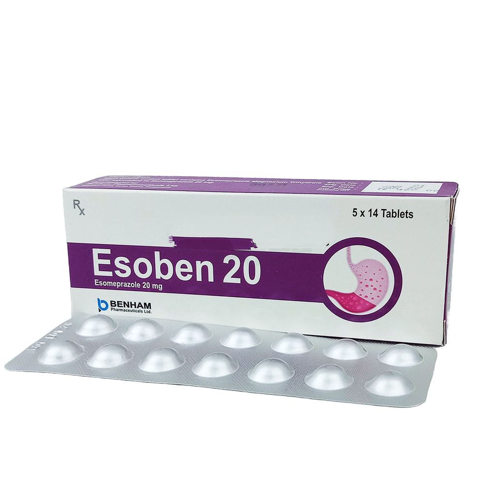 Tablet  Esoben 20mg (70pcs)